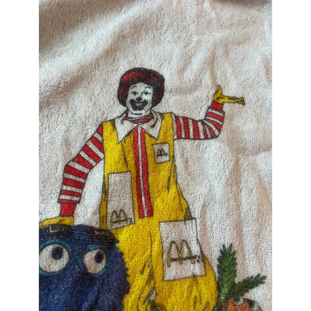 McDonald's Sleeper Infant 2B Red Yellow Ronald McDonald Grimace Vintage 6 Months